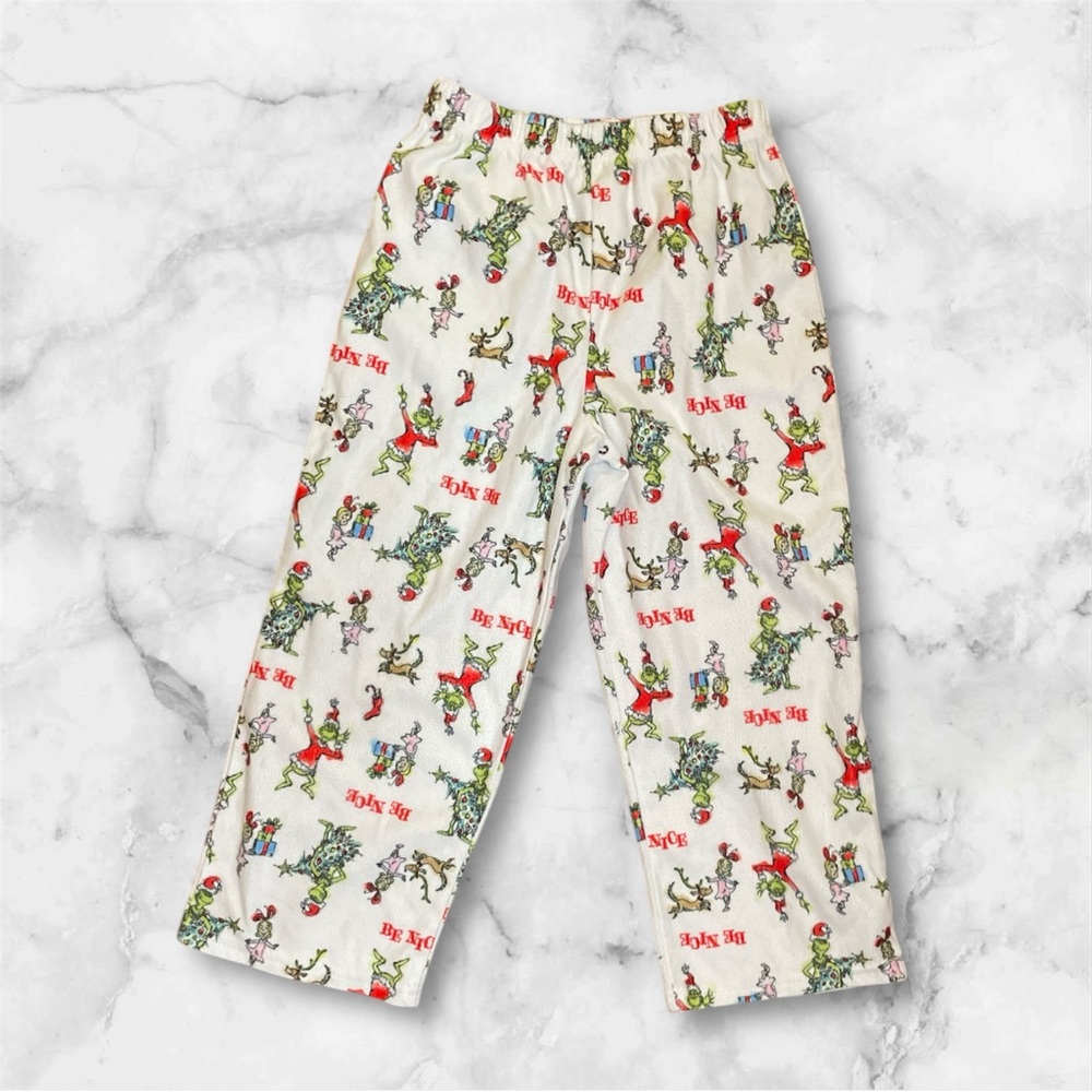 Kids Grinch Holiday Pajama Pants - Festive Print